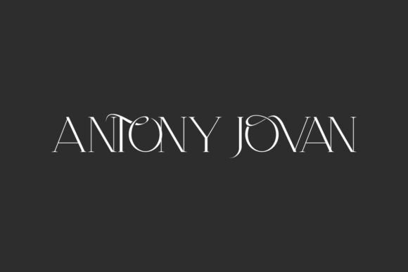 Antony Jovan: An Elegant Display Font for Editorial Design