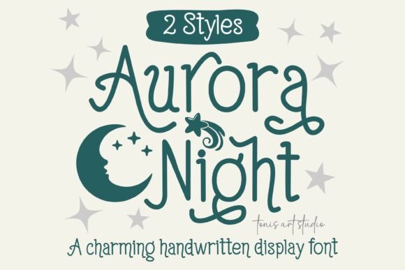 Aurora Night Font: Enchanting Display Type