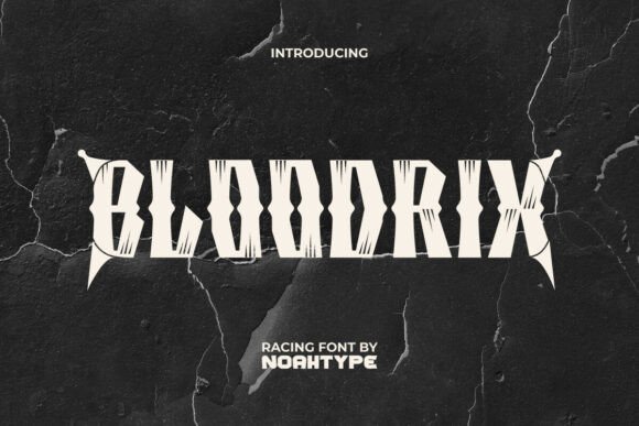 Bloodrix: A High-Octane Display Font for Racing Campaigns and Sporty Branding