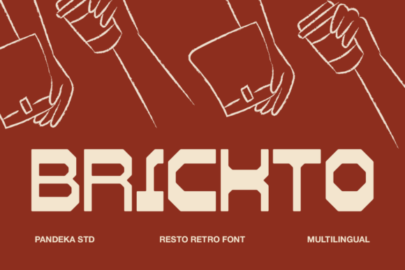 Brickto: A Bold Retro Display Font for Small Business Branding