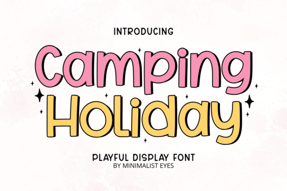 Camping Holiday Display Font Brings Outdoor Cheer to Your Designs