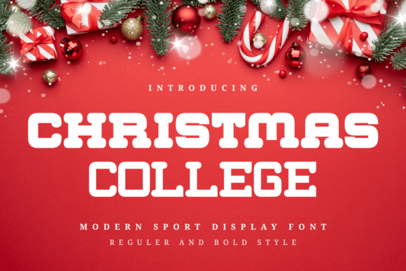 Christmas College Font for Web Design