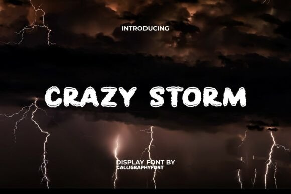 Crazy Storm Font for Bold Branding