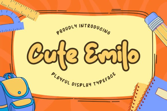 Cute Emilo Font for Web Design
