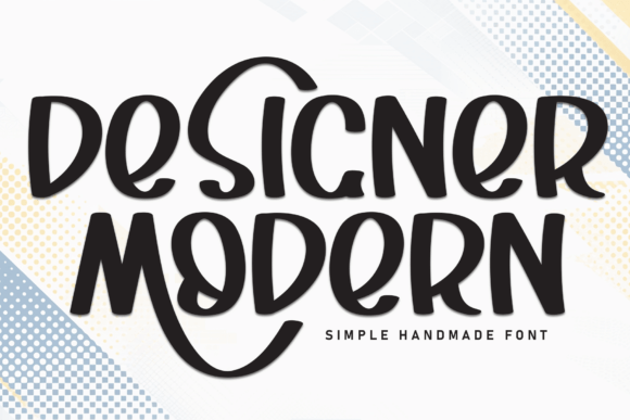 Designer Modern: A Handwritten Display Font for Bold Branding