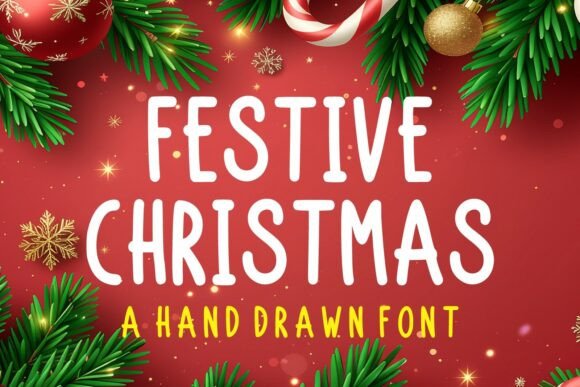 Festive Christmas Font for Branding