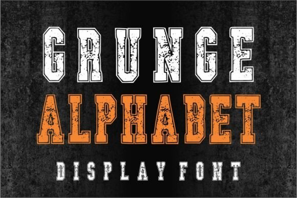 Grunge Alphabet: Raw, Authentic Display Font