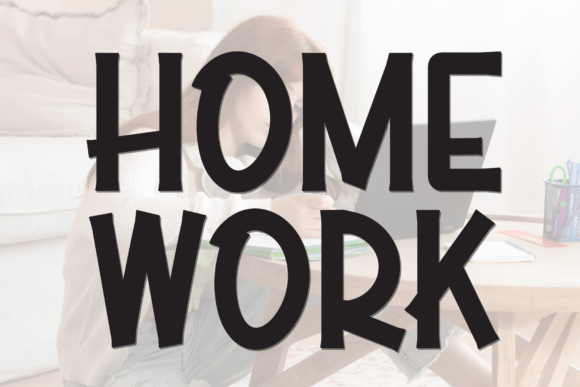 Home Work Font: A Playful Display Typeface for Small Brands