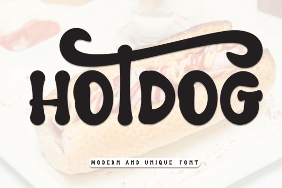 Hotdog Font: Sweet & Playful Display