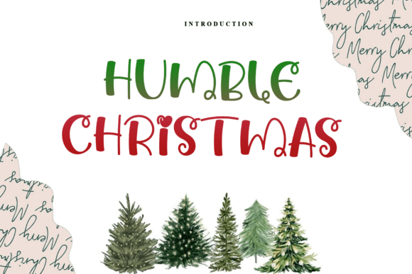 Humble Christmas: A Display Font for Elegant Branding