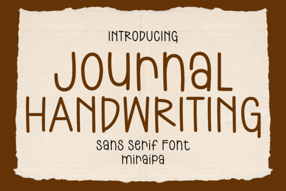 Journal Handwriting Font for Business