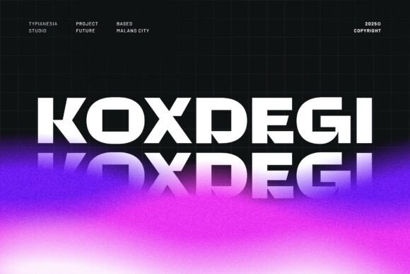 Koxdegi: A Modern Futuristic Logo Font for Bold Designers