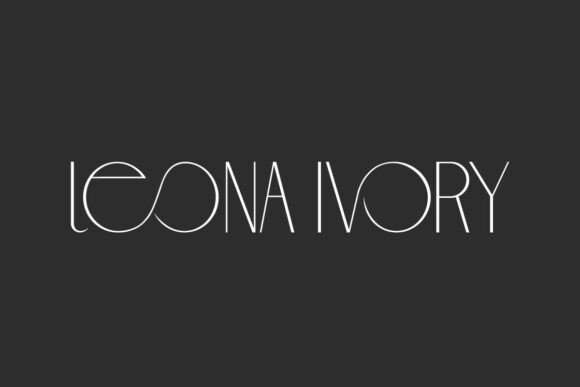 Leona Ivory: Ultra-Sleek Display Font for Digital Minimalism