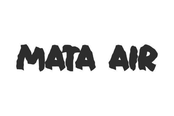 Mata Air Font Brings Raw Edge to Brand Identity Design