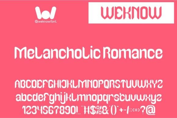 Melancholic Romance Font