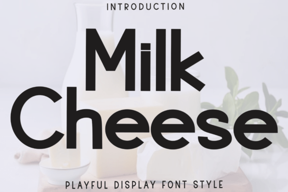 Milk Cheese Font for Festive Campaigns