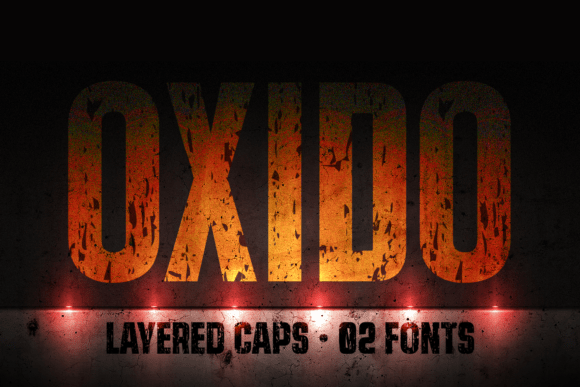 Oxido: A Bold Display Font for Craft Creators
