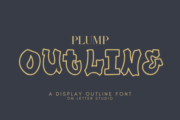 Plump Outline Font for Bold Branding