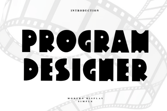 Program Designer: A Cool Display Font for Creative Campaigns