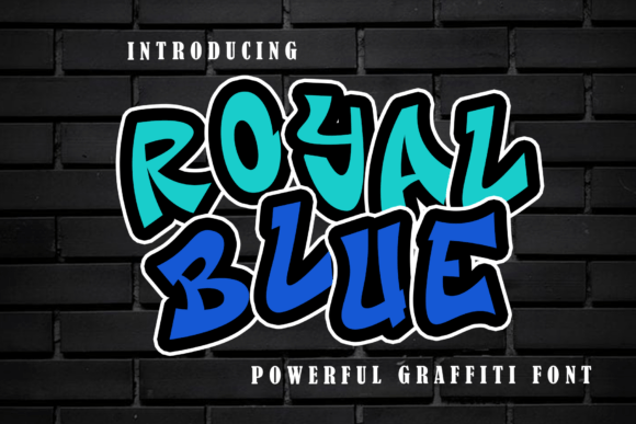 Royal Blue Display Font for Small Business Branding and Marketing