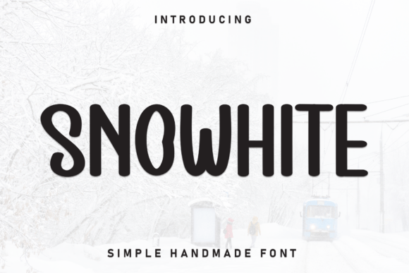 Snowhite: A Handcrafted Display Font for Campaign Designers