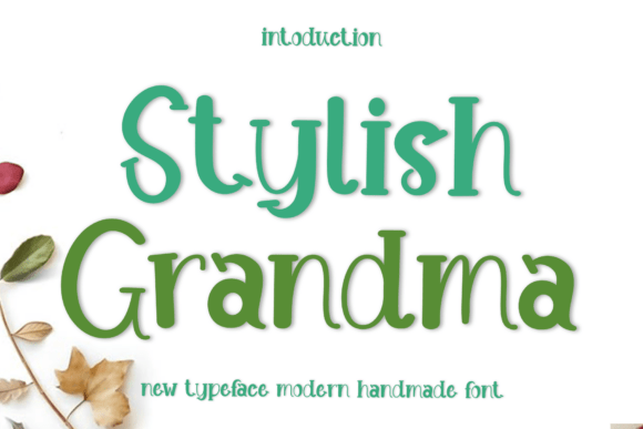 Stylish Grandma Font for Web Design