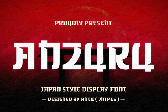 Using Anzuru Display Font for a Japanese-Inspired Brand Identity