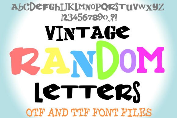 Vintage Random Letters Font